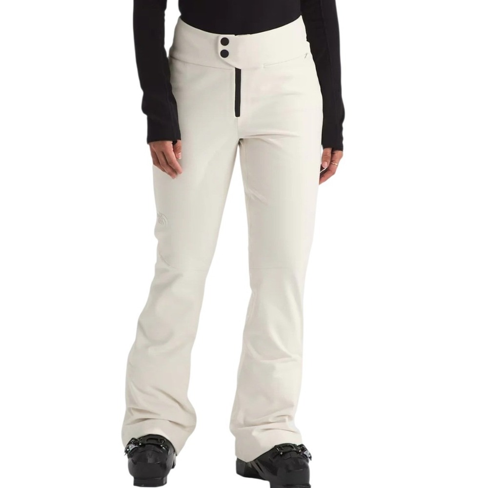 The North Face Snoga Ski Pants Womens 1X White Dune Slim Fit Wind Resistant NEW